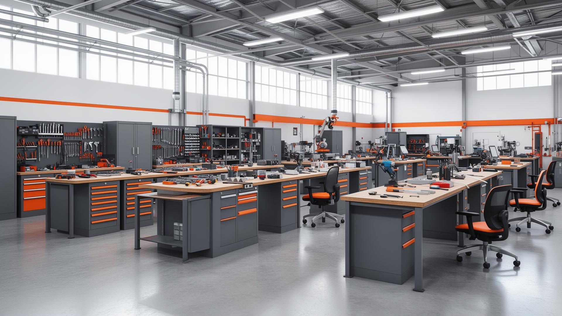 Modern industriverkstad